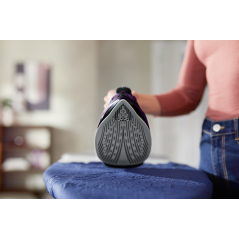 Philips 5000 Series DST5030 Steam Iron 2400W - Black & Purple | Powerful Performance & Sleek Design!
